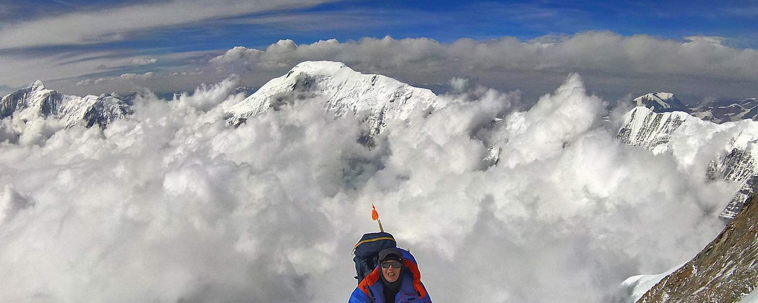 Jost am Weg zum Camp 4, Annapurna. 7.400 Meter über dem Meer.