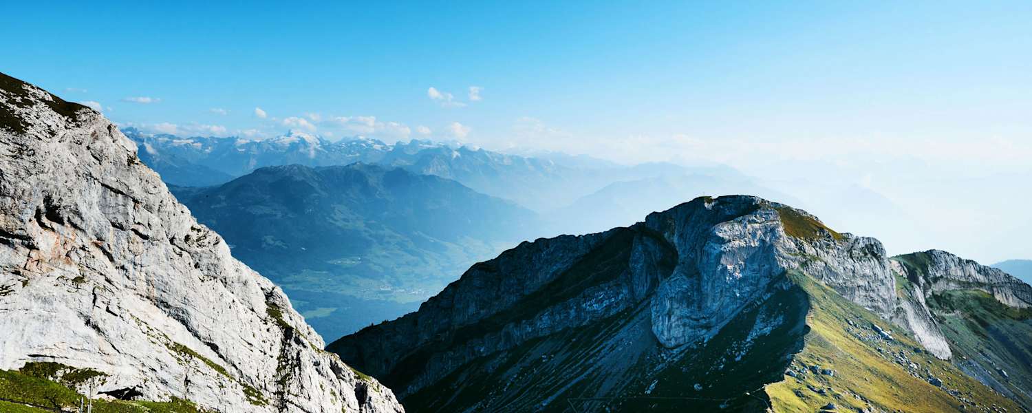 Wandern am Aussichtsberg Pilatus bei Luzern