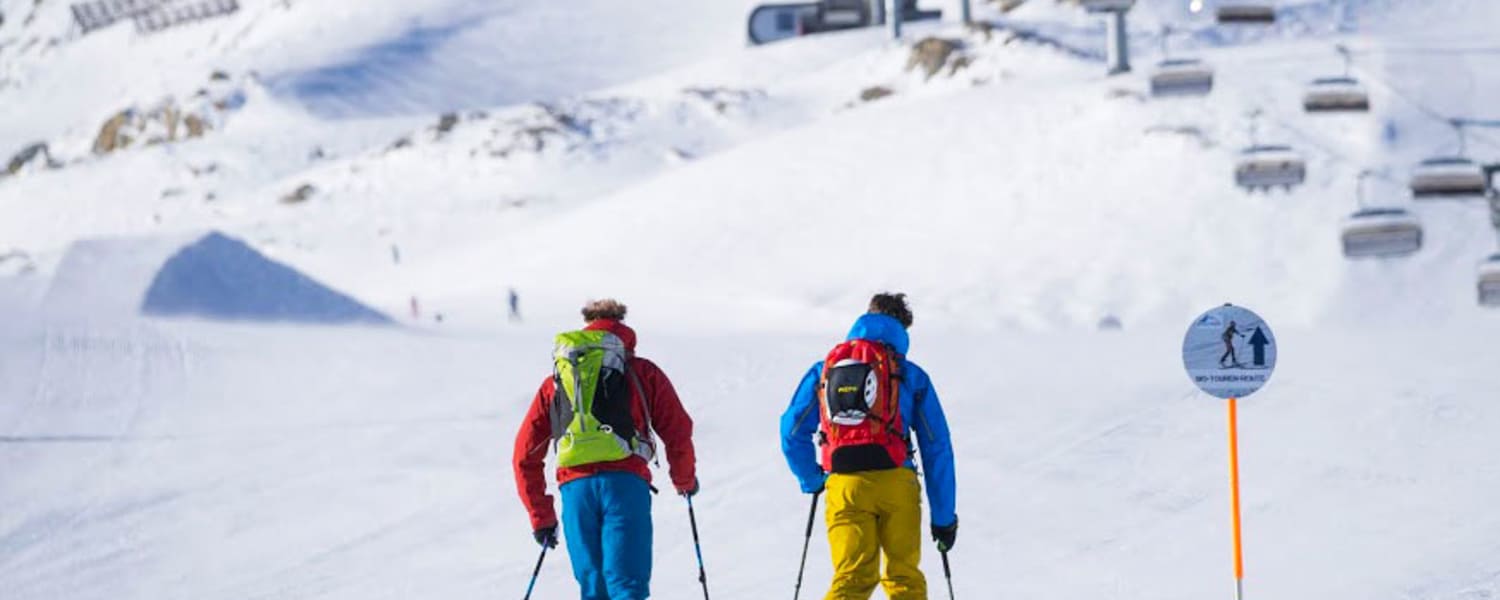 Pistenskitour: Tourengeher am Kitzsteinhorn in Salzburg
