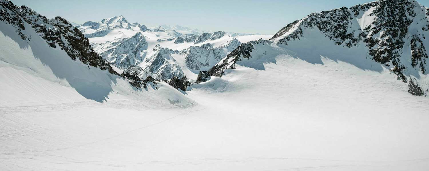 Pitztal in Tirol: Winterlandschaft rund um die Wildpsitze