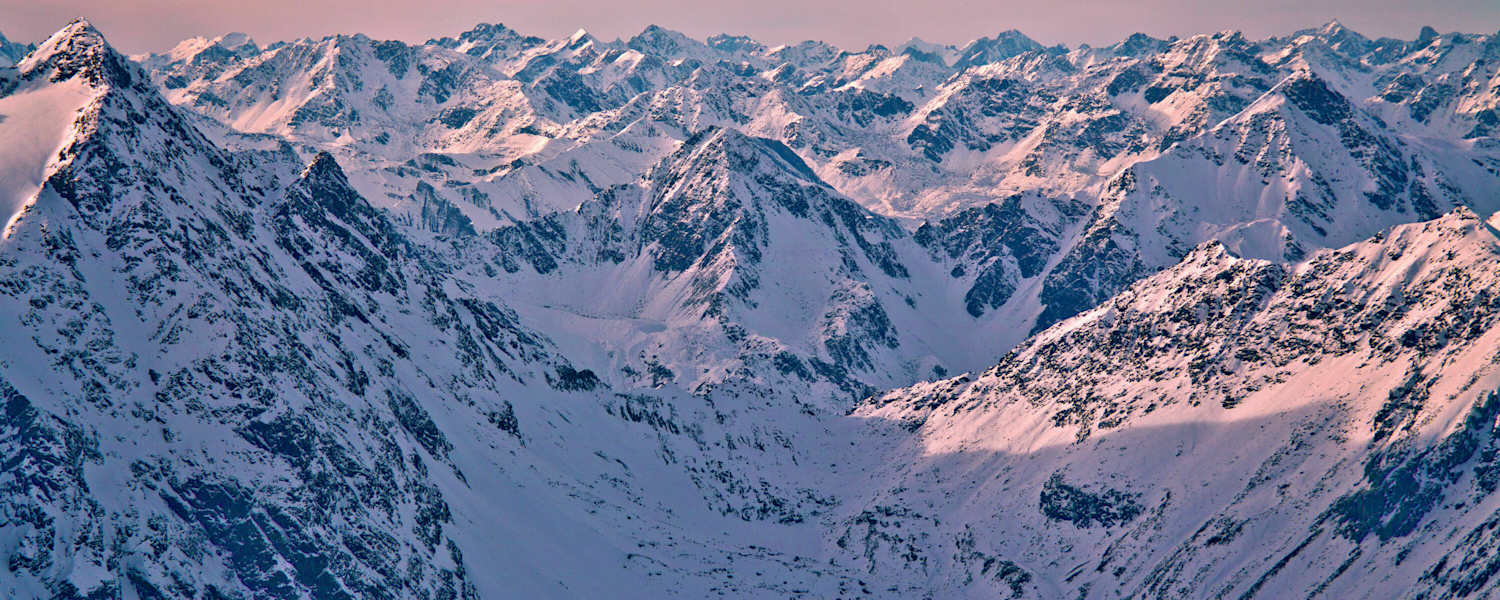 Winter in den Bergen: Pitztal in Tirol