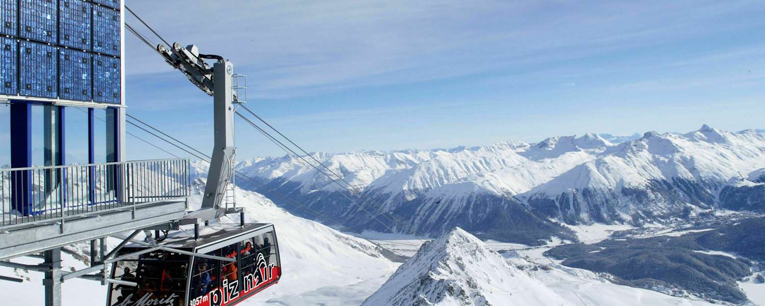 Seilbahn am Piz Nair in der Schweiz