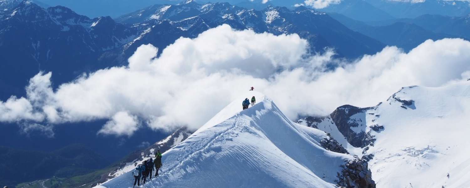 Grat zum Ostgipfel des Piz Palü
