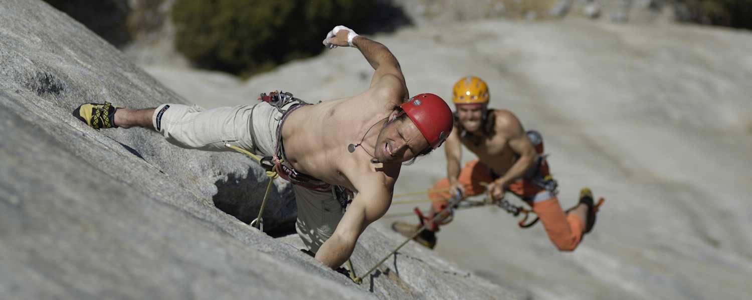 Huberbuam beim Versuch, einen Speed-Rekord an der Route "The Nose" am El Capitan aufzustellen