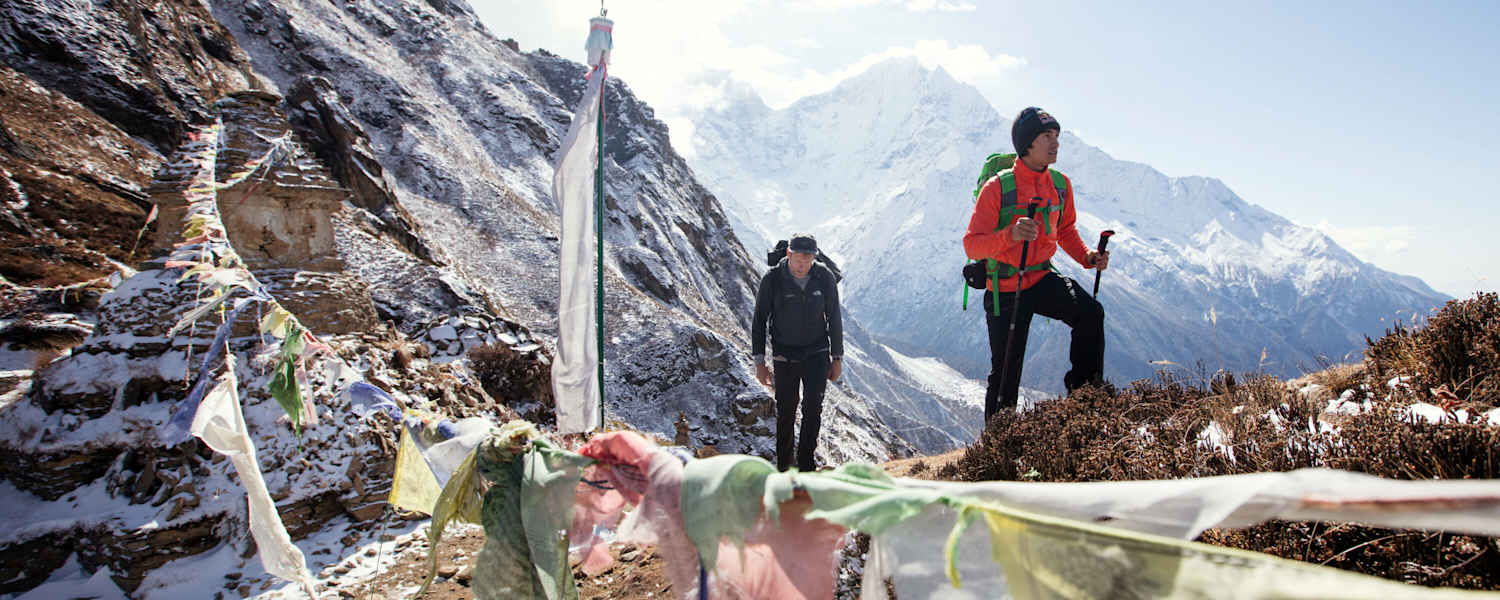 David Lama Conrad Anker Expedition Lunag Ri (6.907m) im Himalaya in Nepal.