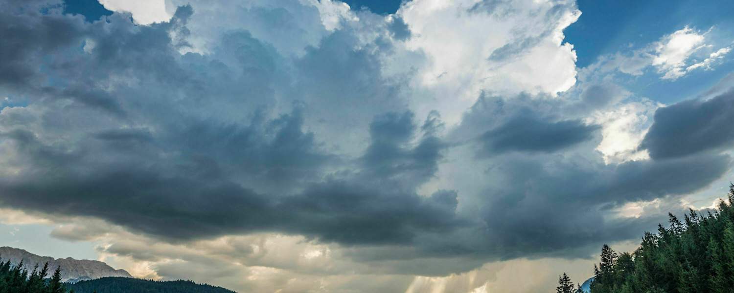 Krün bei Mittenwald: Schlechtwetter im Karwendel