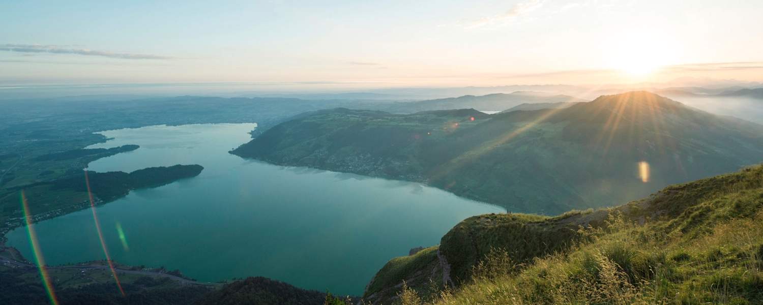 Ausblick auf den Zugersee.