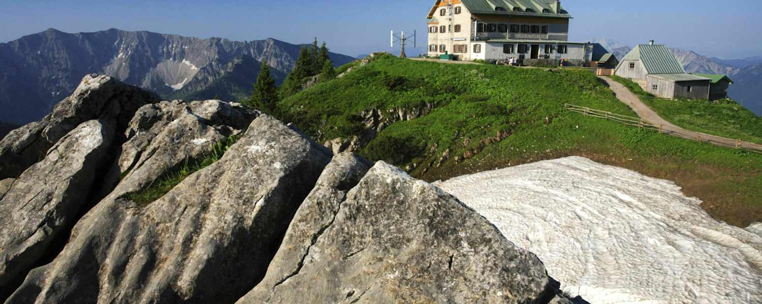 Das Rotwandhaus in den Bayerischen Voralpen