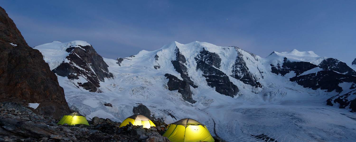 Basecamp am Piz Palü, Engadin