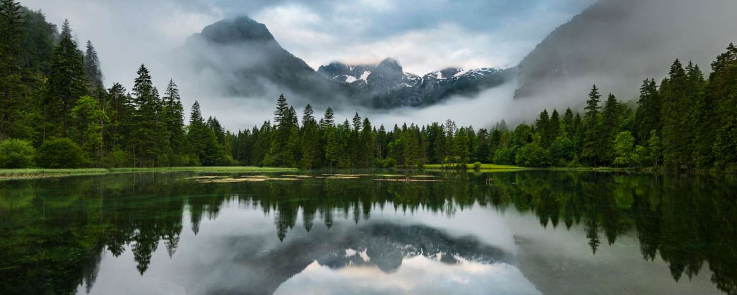 Der Schiederweiher im Toten Gebirge mit Blick Richtung Großer Priel