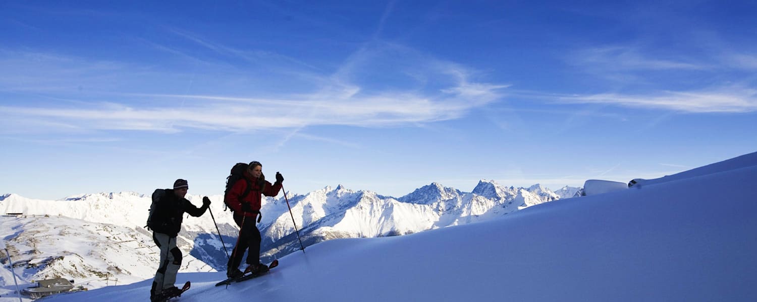 Samnaungruppe: Schneeschuhwandern bei Serfaus in Tirol