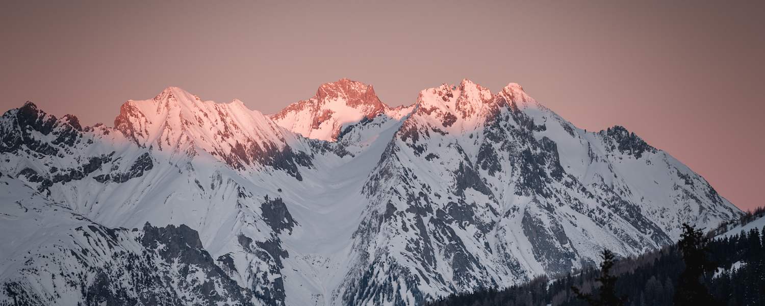 Alpenglühen am Arlberg