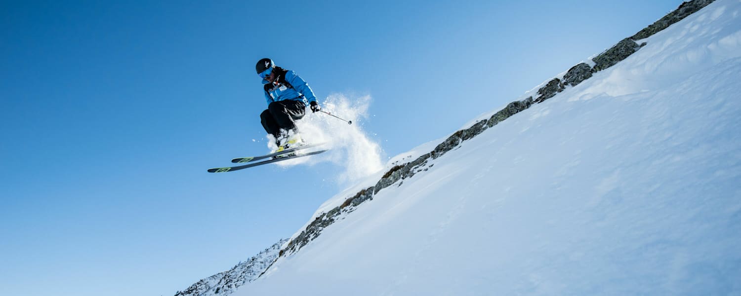 Eva Walkner beim Freeriden