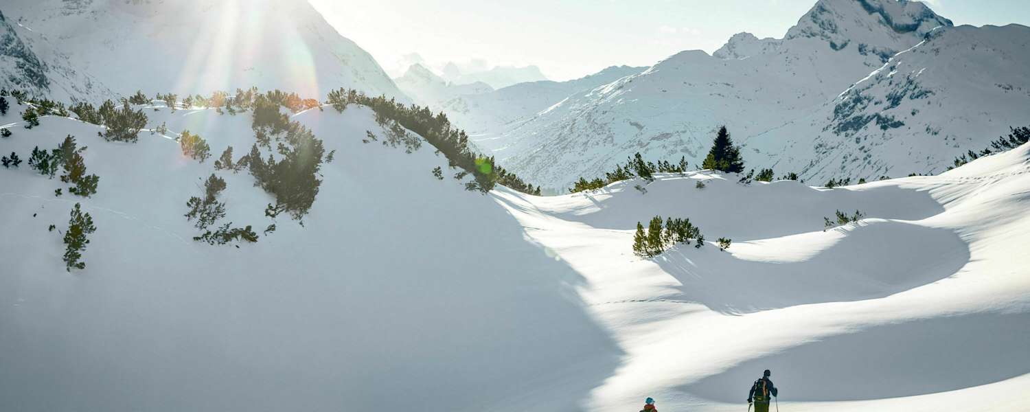 Skitourengeher am Arlberg