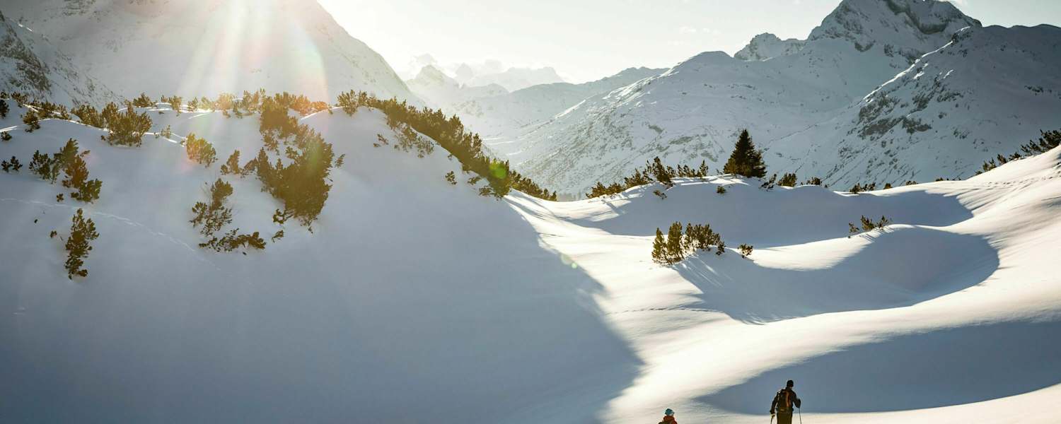 Skitourengeher am Arlberg
