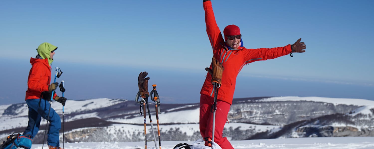 Tourengeher im Gelände