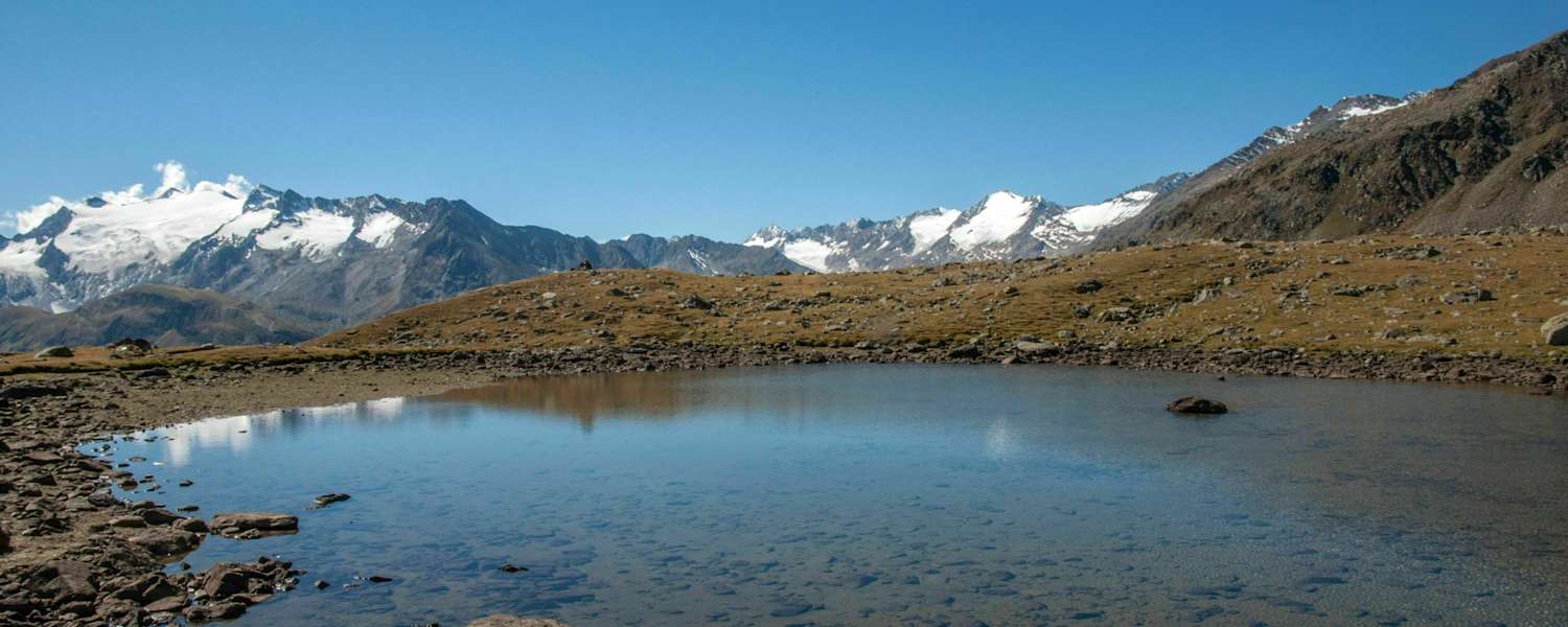 Der Soomsee mit Blick zum Gurgler Ferner