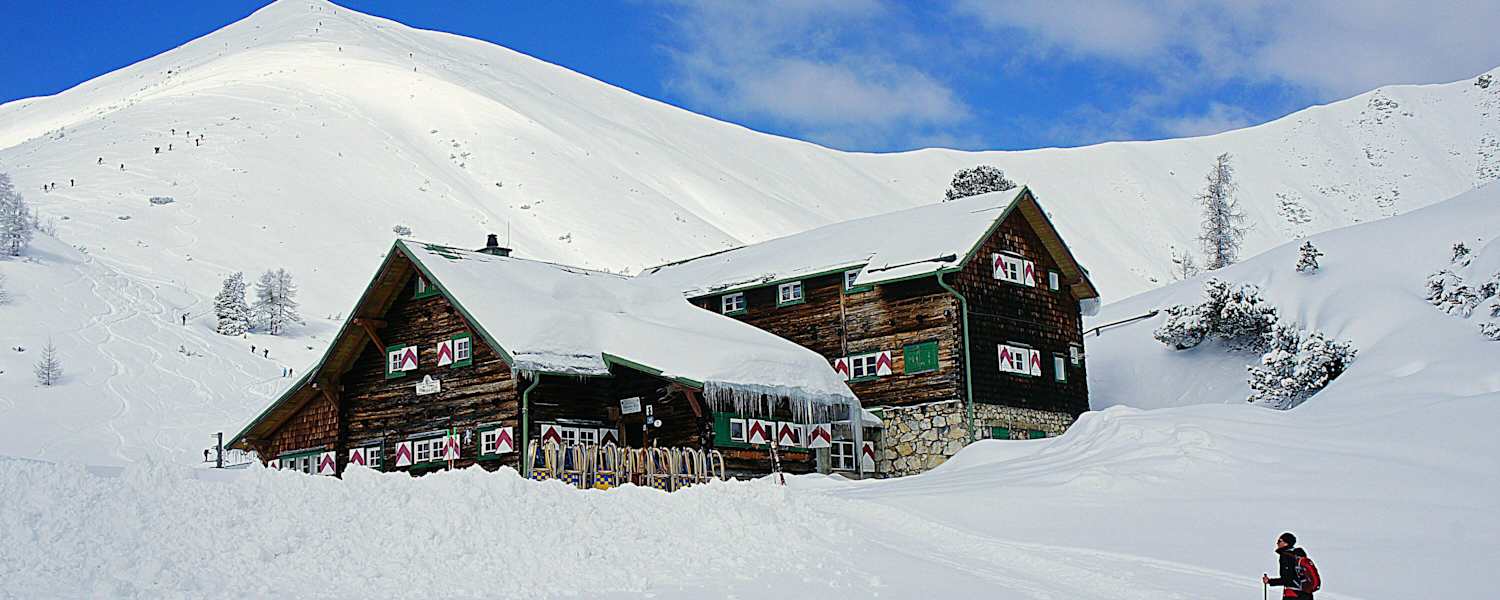 Südwiener Hütte in Salzburg im Winter