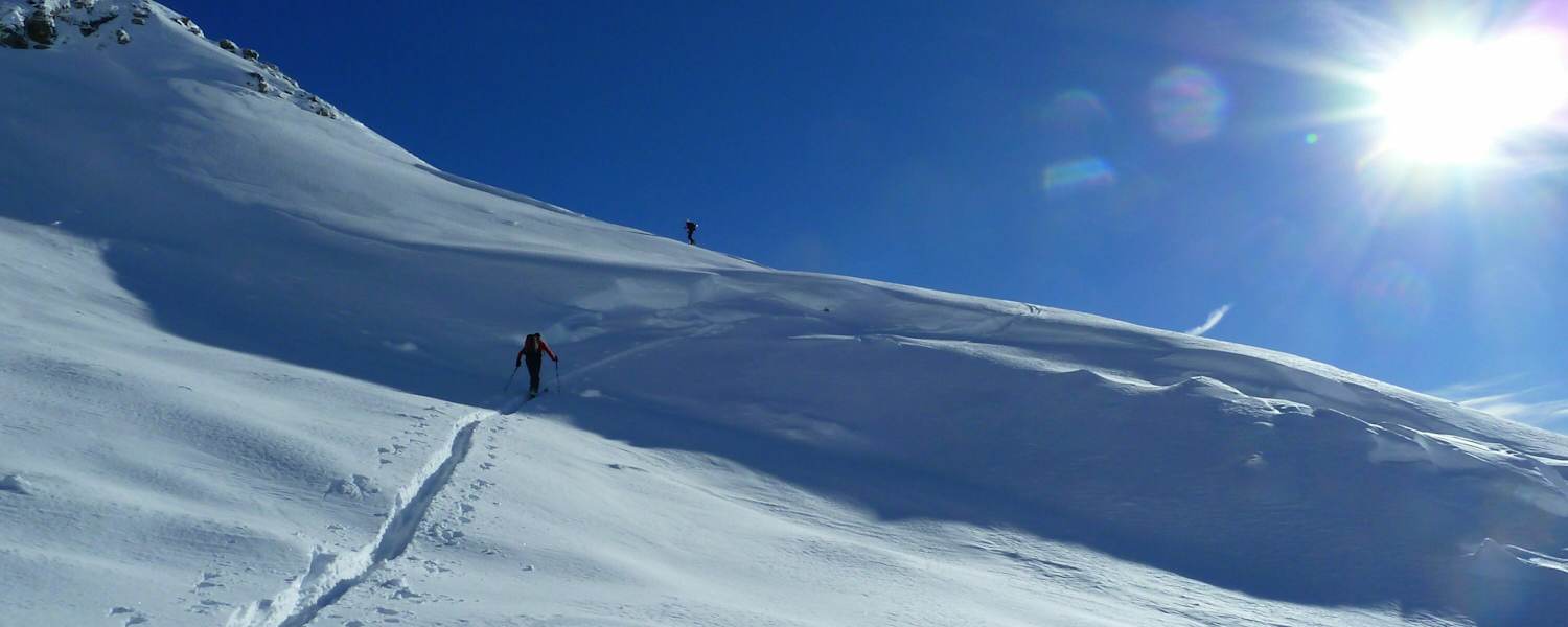 Raus in die Sonne - auch am Nachmittag geht sich eine kleine Skitour aus.