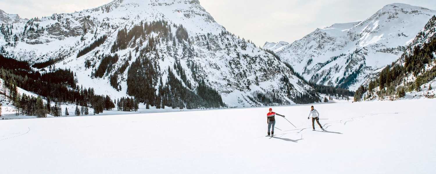 Skaten im winterlichen Langlaufparadies