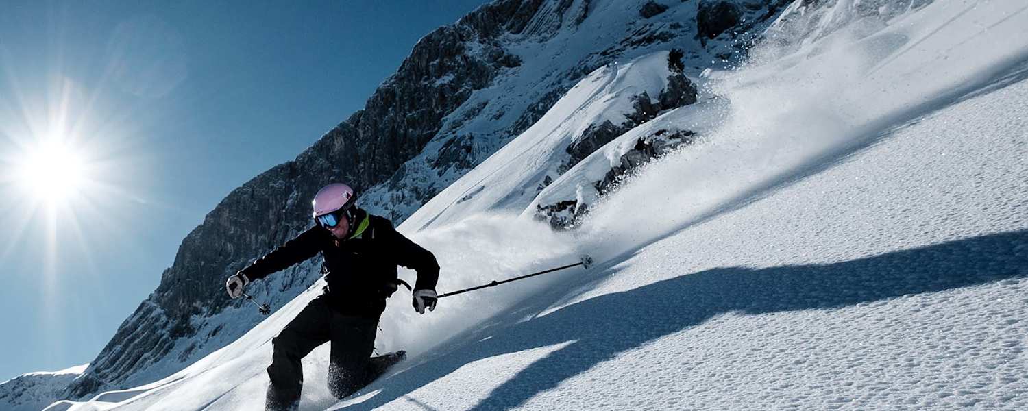 Telemarken durch den Pulverschnee