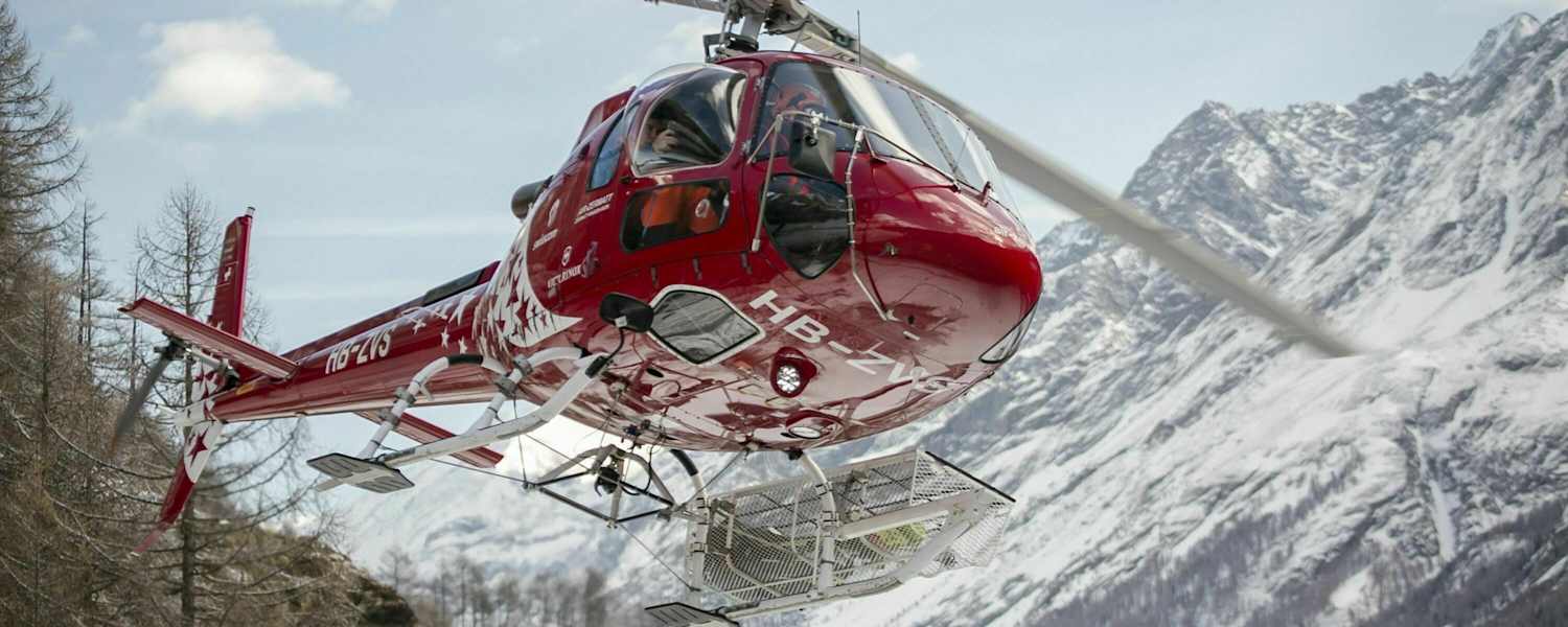 Luftretter der Air Zermatt im Einsatz 