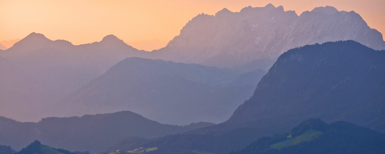 Der Wilde Kaiser in Tirol im Morgenlicht