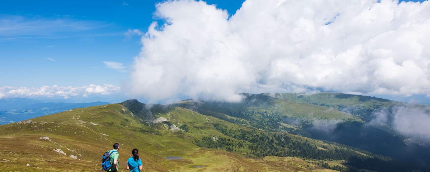 Blick zum Kienberg und zur Forstalpe am Lavanttaler Höhenweg