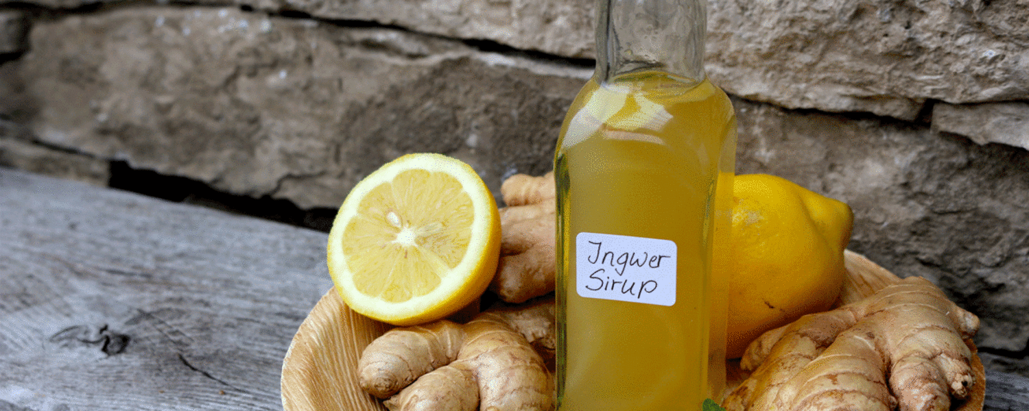Selbstgemachter Sirup aus der Wunderwurzel Ingwer