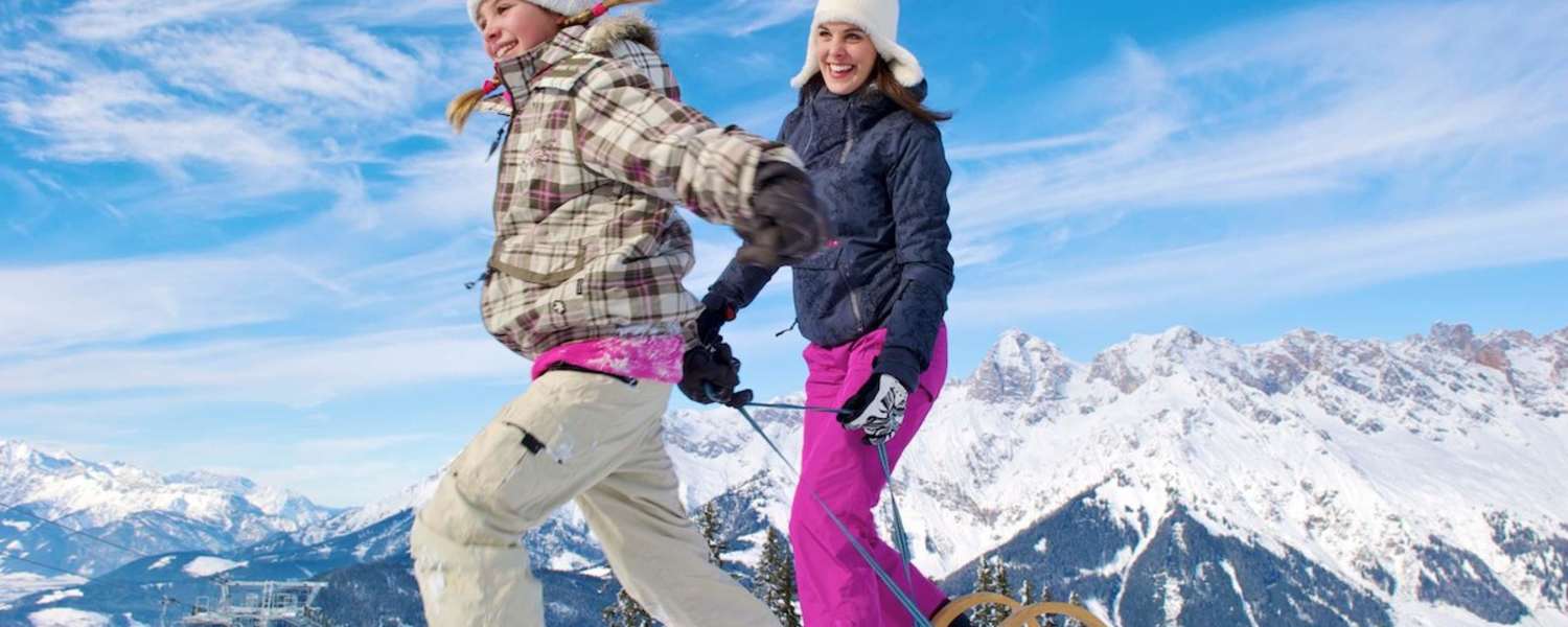Rodelspaß auf der Rodelbahn Grünegg am Hochkönig