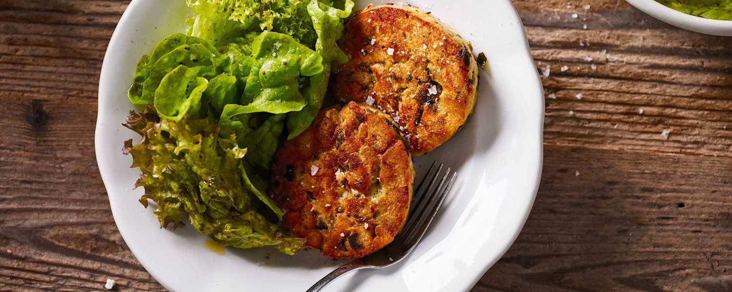 Gebratene Bärlauch-Feta-Knödel