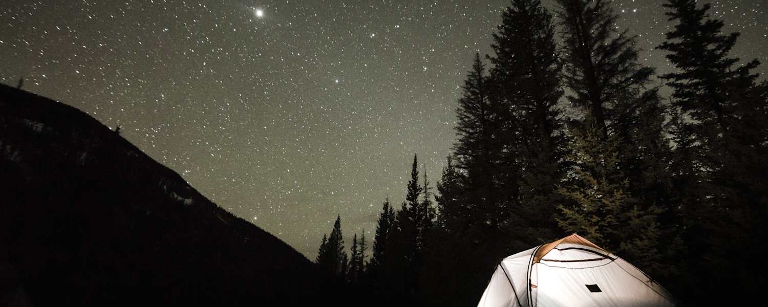 Gemütliches Zelt-Ambiente unterm Sternenzelt