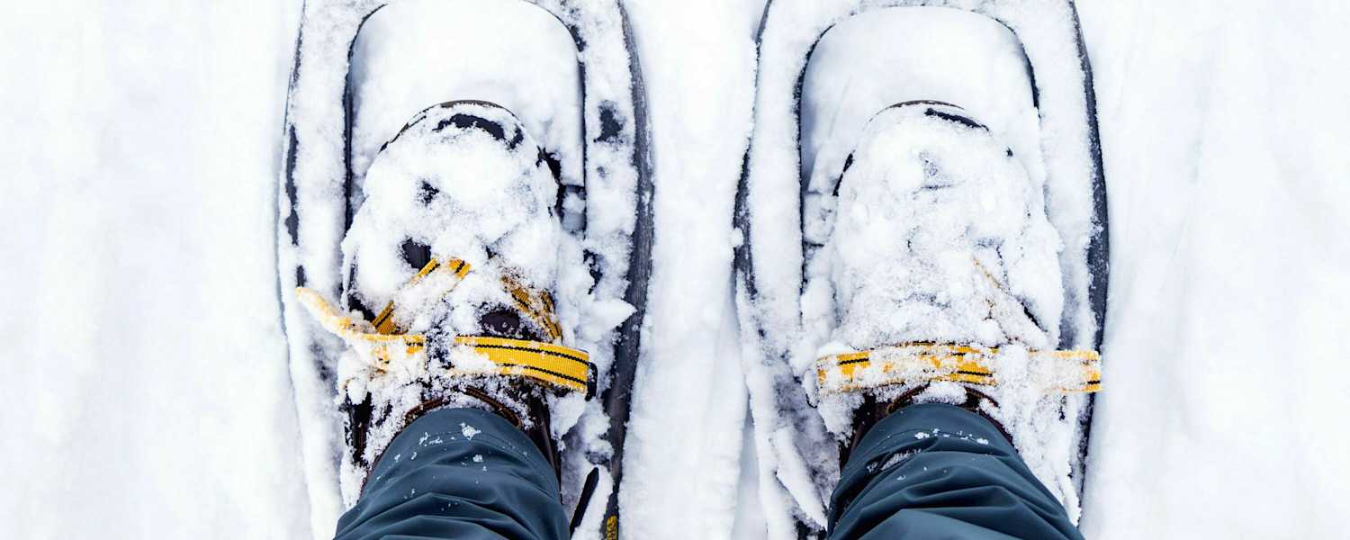 Spaßmacher im Winter: Schneeschuhe