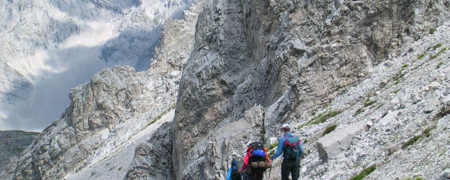 Auf dem Weg zur Pfeishütte.