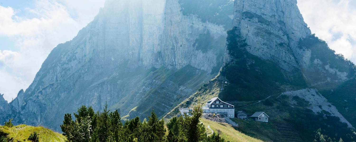Die Alpenlandschaft des Alpstein.