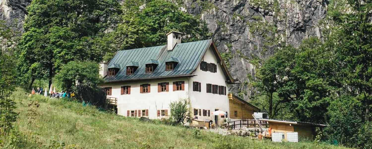 Die Berggaststätte Wimbachschloss