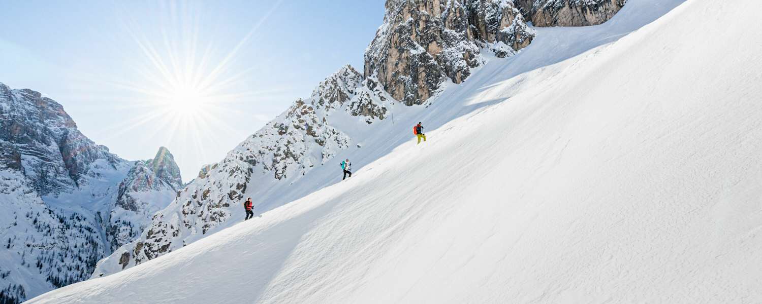 Eine Skitour hoch über Innichen