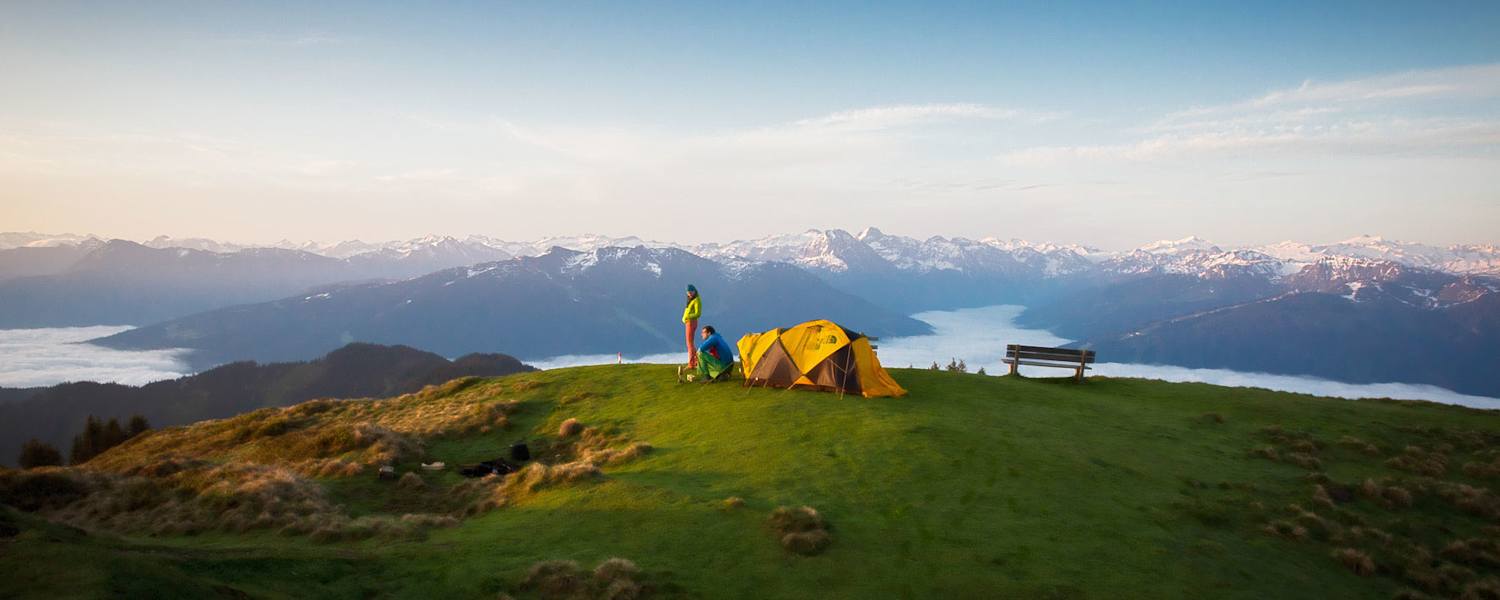 Die schönsten Zeltplätze der Alpen