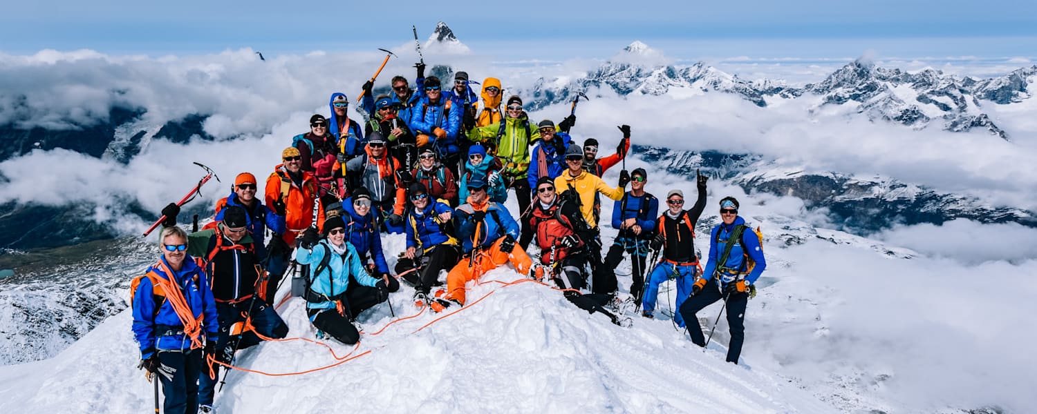 Am Gipfel des Breithorns (4.164 m)