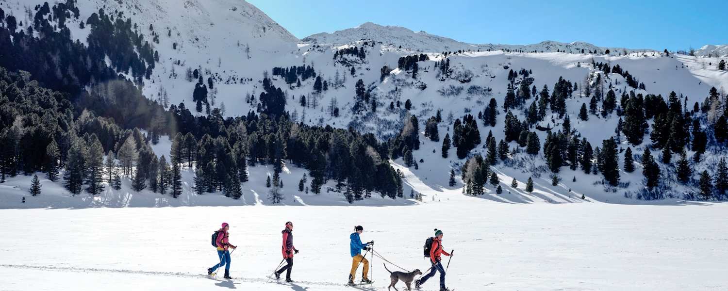 Eine Schneeschuhwanderung zum Zirbitzkogel.