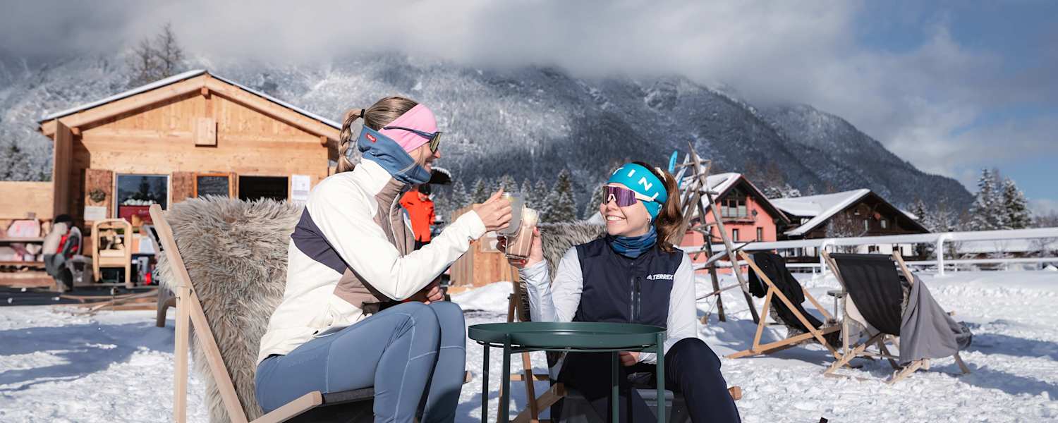 Einkehr bei der j'auszeit Hütte in der Leutasch