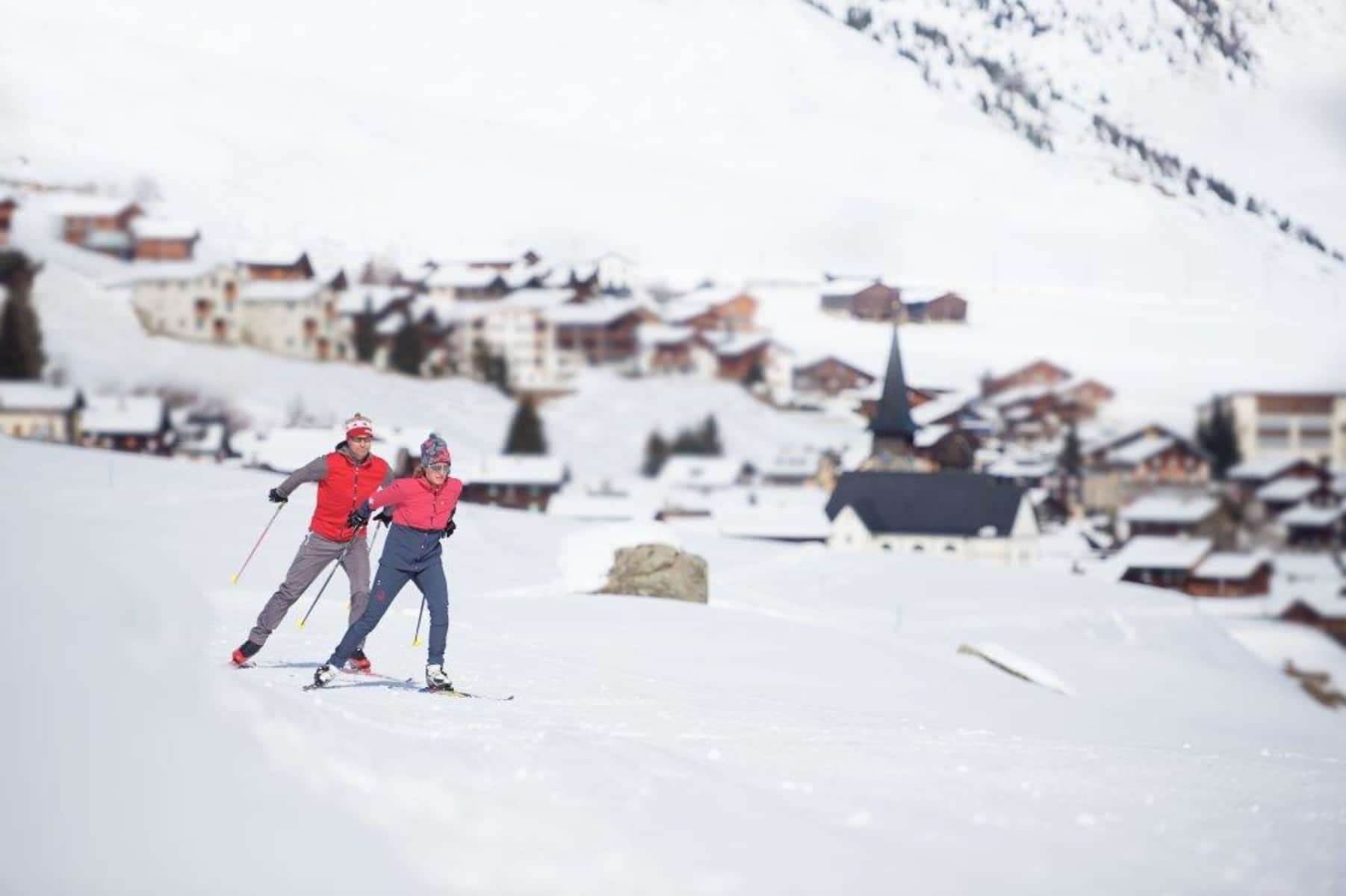 Langlaufen: 249 Rundloipe Sedrun - 1:30 h - 13 km - Bergwelten