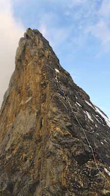 Der letzte Anstieg vor dem Gipfel