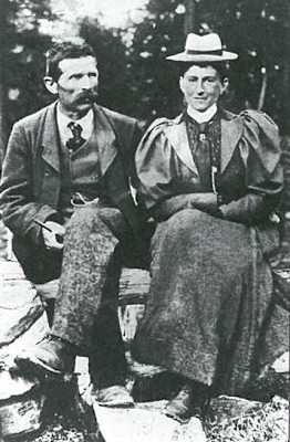 Josef Imboden und Elisabeth Hawkins Whitshed alias Mrs. Burnaby, Mrs. Main und Mrs. Aubrey Le Bond