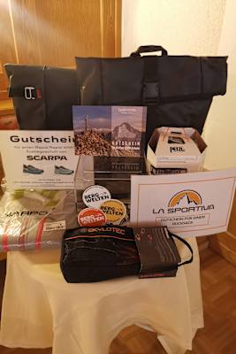 Preise des Bergwelten-Gewinnspiels