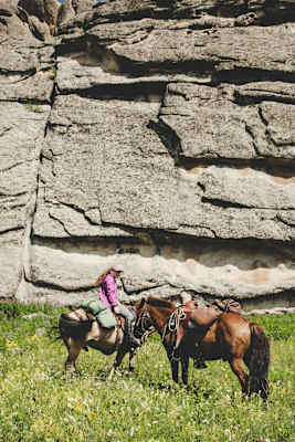 Pferdetrekking Mongolei
