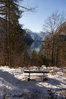 Bank am Malerwinkel am Königssee