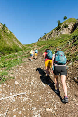 Der Weg zur Gramai-Hochleger-Schutzhütte