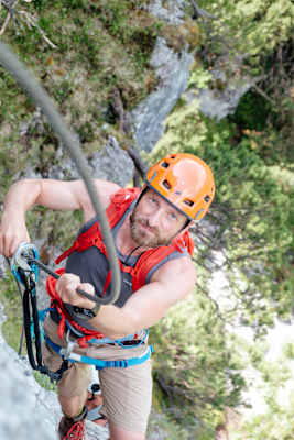 Bergwelten mein erster Klettersteig Ramsau am Dachstein