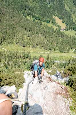 Bergwelten mein erster Klettersteig Ramsau am Dachstein